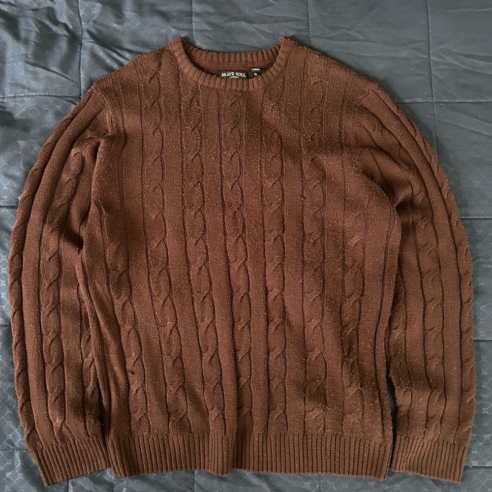Brown Knit Sweater